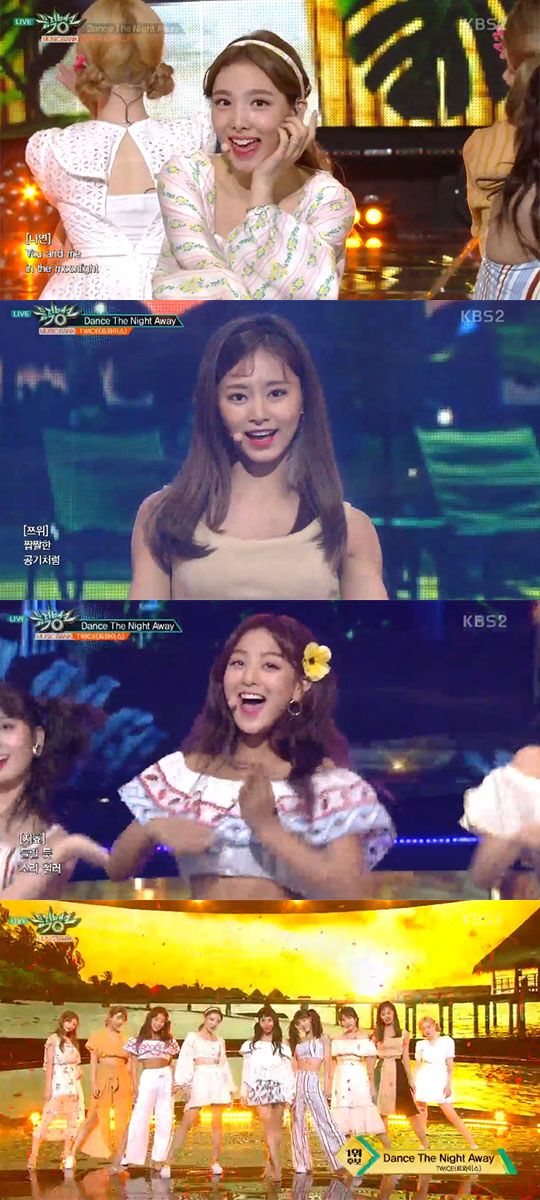 <p>On the 20th KBS 2TV Music Bank, the first week in July, Lucky Twices Night Away From Dance broke Black and Pinks Tsutsu and went up to No. 1. Lucky Twice followed the show champion and em countdown after the comeback, and ran three music crowns.</p><p>Lucky Twice gave pleasure to the fans, Once we were ranked No. 1, we thanked the affiliates and family members. Lucky Twice spread the encore stage with flapping ice on both cheeks as McChees visual on visual cue as previously announced.</p><p>On this day, on the Music Bank K chart, this pinks No One and the New Eastern Ws Depthened View , Volpalgans Adolescence Travel ranked third and fifth. Samu of the ninth seminar, Fay Club of the bulletproof boyhood group, Black, Pink Forever Young, Mel Romance Assimilation, Beetbies You must not do continued.</p><p>On this days broadcast, MAMAMOO and GFriend, Seventeen, Qinghe, Triple H (who was after Hyuna) all came back and showed the face of summer war. Seventeen diverged the charm of the summer boys, Our dawn is hotter than noon as the title song What to do. Following the Summer Special medley, GFriend showed off his new song Summer Summer Year and unique power coolness. MAMAMOO boasted Latin-style you and me and ballad rainy season and Janus-like charm. Kiyoshi showed off his sense of presence full of his own unique stage. Triple H expanded the retro stage that grouped to Retro Future.</p><p>In addition to these, Music Bank of this day also appeared Promise Nine, Accounting, Golden Child, Ninth Seminar, Maitin, Momo Land, Shin Hyun Hui and Kim Rut, this Pink, Ellis, Yuen Rain and so on. The September 15th Music Bank World Tour to be held in Berlin, Germany, was also announced.</p>