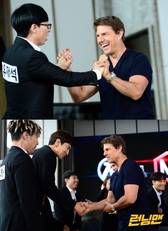Running Man Yo Jae-Suk and actor Tom Cruise met.Tom Cruise, Henry Carville and Simon Pegg of Mission Impossible: Fallout, which had a big topic with only notice, appeared in the recent SBS Running Man recording.Above all, the meeting of Tom Cruise, who is called Yurs Willis and Yims Bond in Running Man and is known as the end of the spy movie through the Mission Impossible series, which is a big topic in the spy mission, seems to be a big topic.In the actual shooting scene, the two showed a friendly appearance, and the special chemistry of Yo Jae-Suk and Tom Cruise can be confirmed through broadcasting.On the other hand, the meeting between Running Man members and Mission Impossible characters Tom Cruise, Henry Carville and Simon Pegg can be confirmed at Running Man which is broadcasted at 4:50 pm on the 22nd.