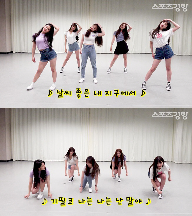 Fromis 9s sweet and refreshing new song Puffle features Tonton David splashing lyrics and Tonton David splashing choreography.Members Song Ha Young, Park Ji Won, and Lee Seo-yeon participated in the lyrics.The point choreography introduced by Fromis 9 is Run Dance, Jump Dance, Pulse Dance, Sim Kung Dance, Three-stageHeart Dance. The girls heartbeat, which was about to confess, melted into the dance.The point choreography of the exciting point, which was handed down by the masters of Fromis 9, can be confirmed through the video.Run Dance (Gasa: Im the one Im in on my weathery earth)In the good weather part, pull your head with your left hand and increase your right neck muscles.I lift my left arm from the To My Earth section and send it to the right of my torso, then fold it to stretch it up to my right arm.You can set your right foot and bend your left knee. You can lift your arms to your left in the kiss section.It is important to send a strong eye with a willingness to run to a person you like. I run to the right in the I part.I lift my left foot with both hands on my waist in the Im Away. I jump twice with my left foot, and I change my foot and lift my right foot to run twice.Jumping Dance (Gasa: Ill hold hands with one or two)In One, hold your hands tightly and bend your knees to prepare for the jump.The foot comes down to the floor at the Do part, pulling the right hand toward the chest and spreading the left arm.In the handspread section, the left arm is spread to the left side of the body, and the right hand is lifted to the left wrist.At this point, he pulls his fists to his chest, and his legs pull to his right. When Im done, he turns left.Pulse dancing (Gasa: My Pulse Running Fast at Thinking Moment)In the Thinking Moment, lift your arms and return them twice from outside to inside, with your left leg outward, and your knees shake from side to side in time.In Fast, he lowers his left arm and lifts his right arm to turn it upwards once.The gag part is held on the left chest, the upper hand is tapped on the back of the other hand to the jumping beat, and the body moves from left to right and stops in me.The point of this choreography is to look at the front of the pulse, make a hand heart, and lift both feet slightly to the beat.Heart-kung dance (Gasa: Bump-kick-kick-kick-kick-kick-kick-kick-kick-kick-kick-kick-kick-kick-kick-kick-kick-kick-kick-kick-kick-kick-kick-kick-kick-kick-When the pulse is over, he reaches forward with his hands in his hands, his body looking to the left, the first excited part resting his left hand on his left head, and the right hand slightly on his right foot.The second and third exciting parts shake the body left and right with both hands on the left breast, and the fourth exciting stretches the arms forward again, holding both hands.The arm is left to right, as if swinging a baseball bat. The next excited thumping is the opposite.In the last excitement, I turn back, and at this time, like a penguin, I put my arms on my body and put my hands on my hands.three-stageHeart dance (Gassa: I Like You This Much)This is the killing part sequence that Fromis 9 boasts of.Three-stage, which makes a finger heart in the first this much, a hand heart in the second this much, and a big heart in I like youHeart dance. In the middle of making hearts for beats, I turn back. In I like you, raise your right hand over your head and raise your left arm to complete the big heart.After the heart is made, the foot moves quickly to express the mind of the anxious girl.