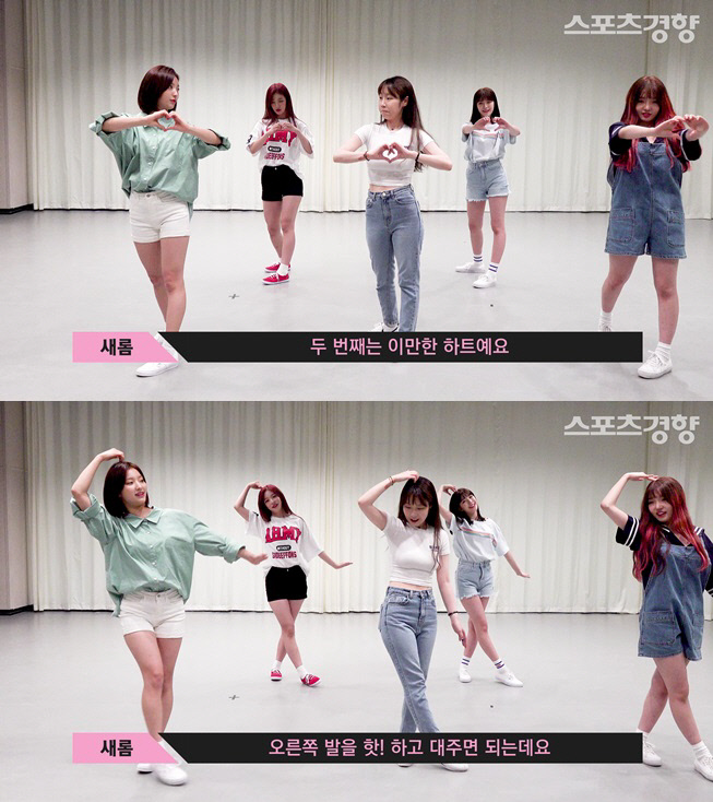 Fromis 9s sweet and refreshing new song Puffle features Tonton David splashing lyrics and Tonton David splashing choreography.Members Song Ha Young, Park Ji Won, and Lee Seo-yeon participated in the lyrics.The point choreography introduced by Fromis 9 is Run Dance, Jump Dance, Pulse Dance, Sim Kung Dance, Three-stageHeart Dance. The girls heartbeat, which was about to confess, melted into the dance.The point choreography of the exciting point, which was handed down by the masters of Fromis 9, can be confirmed through the video.Run Dance (Gasa: Im the one Im in on my weathery earth)In the good weather part, pull your head with your left hand and increase your right neck muscles.I lift my left arm from the To My Earth section and send it to the right of my torso, then fold it to stretch it up to my right arm.You can set your right foot and bend your left knee. You can lift your arms to your left in the kiss section.It is important to send a strong eye with a willingness to run to a person you like. I run to the right in the I part.I lift my left foot with both hands on my waist in the Im Away. I jump twice with my left foot, and I change my foot and lift my right foot to run twice.Jumping Dance (Gasa: Ill hold hands with one or two)In One, hold your hands tightly and bend your knees to prepare for the jump.The foot comes down to the floor at the Do part, pulling the right hand toward the chest and spreading the left arm.In the handspread section, the left arm is spread to the left side of the body, and the right hand is lifted to the left wrist.At this point, he pulls his fists to his chest, and his legs pull to his right. When Im done, he turns left.Pulse dancing (Gasa: My Pulse Running Fast at Thinking Moment)In the Thinking Moment, lift your arms and return them twice from outside to inside, with your left leg outward, and your knees shake from side to side in time.In Fast, he lowers his left arm and lifts his right arm to turn it upwards once.The gag part is held on the left chest, the upper hand is tapped on the back of the other hand to the jumping beat, and the body moves from left to right and stops in me.The point of this choreography is to look at the front of the pulse, make a hand heart, and lift both feet slightly to the beat.Heart-kung dance (Gasa: Bump-kick-kick-kick-kick-kick-kick-kick-kick-kick-kick-kick-kick-kick-kick-kick-kick-kick-kick-kick-kick-kick-kick-kick-kick-kick-When the pulse is over, he reaches forward with his hands in his hands, his body looking to the left, the first excited part resting his left hand on his left head, and the right hand slightly on his right foot.The second and third exciting parts shake the body left and right with both hands on the left breast, and the fourth exciting stretches the arms forward again, holding both hands.The arm is left to right, as if swinging a baseball bat. The next excited thumping is the opposite.In the last excitement, I turn back, and at this time, like a penguin, I put my arms on my body and put my hands on my hands.three-stageHeart dance (Gassa: I Like You This Much)This is the killing part sequence that Fromis 9 boasts of.Three-stage, which makes a finger heart in the first this much, a hand heart in the second this much, and a big heart in I like youHeart dance. In the middle of making hearts for beats, I turn back. In I like you, raise your right hand over your head and raise your left arm to complete the big heart.After the heart is made, the foot moves quickly to express the mind of the anxious girl.