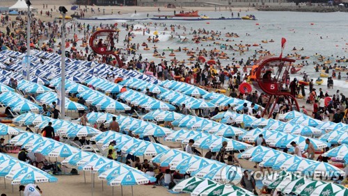 인산인해 해운대[연합뉴스 자료사진]