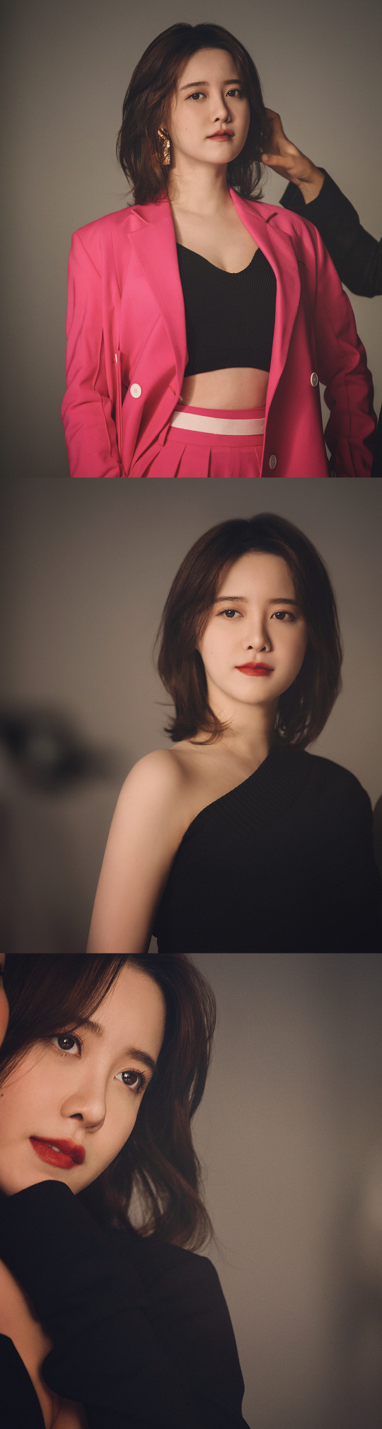 Actor Ku Hye-sun showed off his innocent yet chic figure.Ku Hye-sun posted a picture on his instagram on the 1st with an article called Pink.In the photo, Ku Hye-sun oozed a chic glamour in a black tube top inside a pink suit.The makeup that gave the point to the red lip with the right skin adds sexy charm.In another photo, she also showed a sharp shoulder line wearing a one-shoulder costume.Ku Hye-sun, who was also involved in pregnancy and molding due to the weight that was blown earlier, boasted an incredible visual that the weight increased by 10kg in this photo.Meanwhile, the movie Mystery Pink directed by Ku Hye-sun was invited to the 19th Jeonju International Film Festival and the 22nd Bucheon International Fantastic Festival.