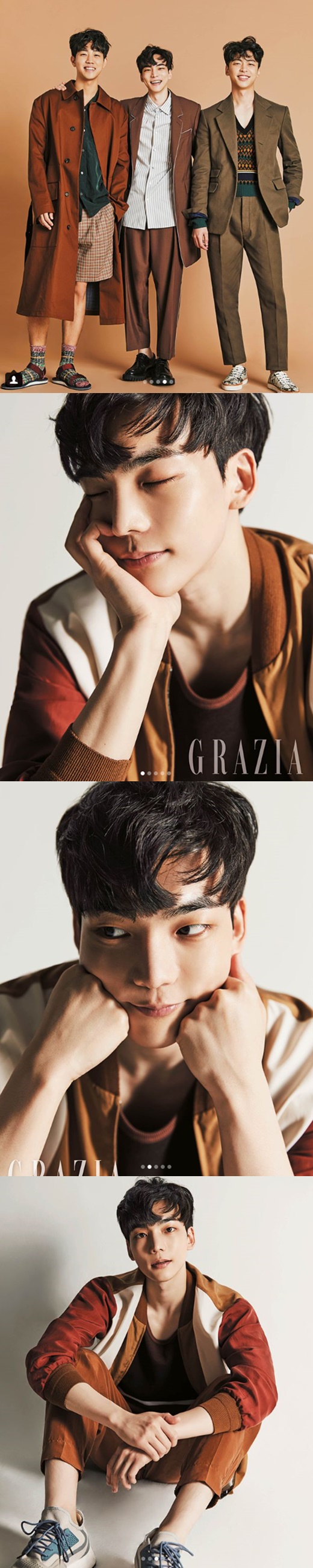 Jae Ho, Lee Kyu Bin and Kim Do Kyun from Heart Signal boasted Handsome boy chemistry.Jae Ho released a recent fashion magazine Grazia picture cut on his instagram on the 2nd.The photo showed Lee Kyu Bin and Kim Do Kyun with Jae Ho.The group, who were in the photo shoot with a warm visual, boasted the same shape as the model, and attracted attention. The soft smiles of the three men stood out and stole the hearts of the viewers.Jae Ho said, I was unfamiliar but I was so happy to be together. Thank you for making good memories.Jae Ho, Lee Kyu Bin, and Kim Do Kyun are getting hot attention from netizens even after the end of Channel A Heart Signal.