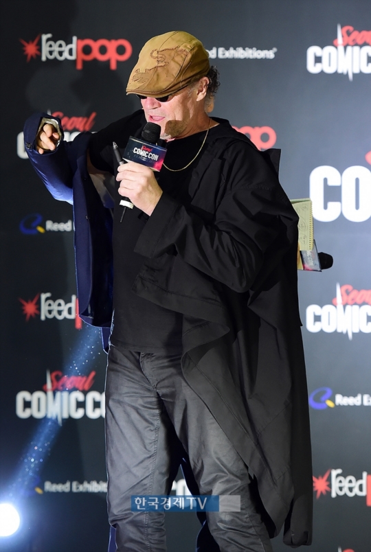 Actor Michael Luker attended the opening ceremony of COMIC CON Seoul 2018 held at COEX, Samsung-dong, Gangnam-gu, Seoul at 11 am on March 3.