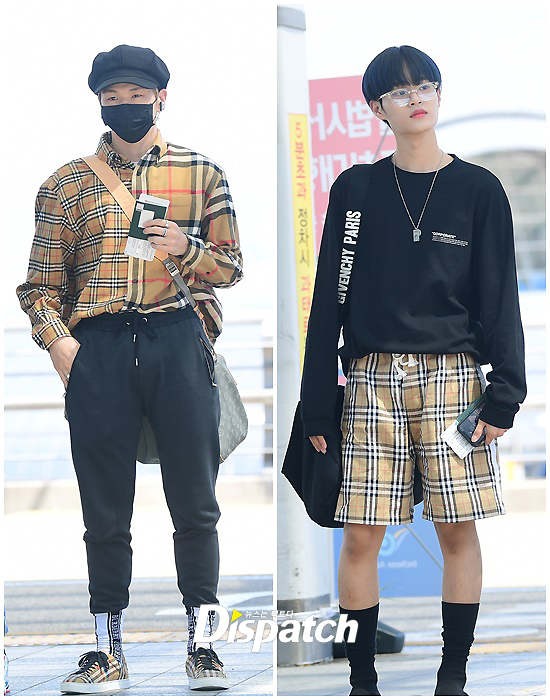 Group Wanna One left the country via the Incheon International Airport on the afternoon of the 10th to attend the 2018 KCON (Kacon) LA in United States of America.Kang Daniel and Lee Dae-hwi attracted Eye-catching in resemblance fashion - a tailor-made style from head to toe attracted Eye-catching.