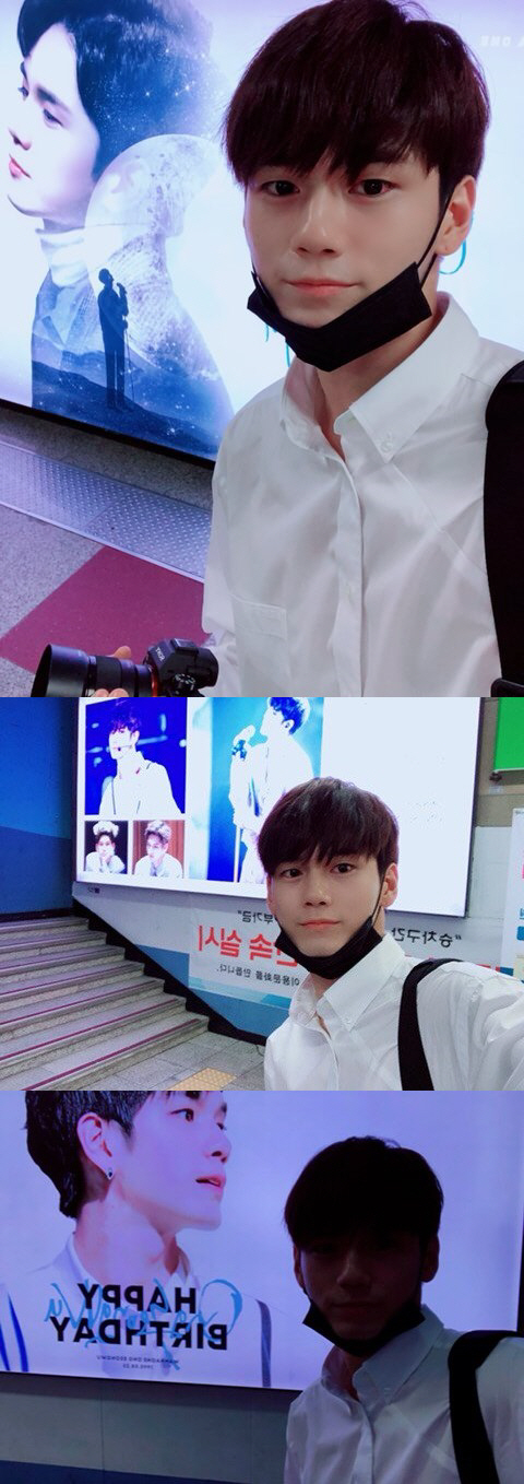 Ong Seong-wu certified the subway AD that fans had on August 25 for his twenty-fourth birthday.Ong Seong-wu told Wanna Ones official fan cafe on the 10th, Incheon natives passed the line 1 transfer section to go to the strange Seoul.It is a great happiness that my face is hanging there, he said. It is the best of Wannable. In the photo, Ong Seong-wu is taking a selfie in front of three birthday ADs posted in Bupyeong Station.Ong Seong-wus fans walked their birthday AD to three places on his hometown of Bupyeong Station on the 25th.Ong Seong-wu visits all three ADs and takes pictures and attracts attention.AD commemorating Ong Seong-wus birthday is being held at major subway stations in the metropolitan area (Gangnam District, Samsung, Hongdae, Seoul Station, Sinchon, Incheon Airport, Bokjeong, Jongno 3-ga, Myeongdong, etc.) as well as movie theaters and exterior walls AD.A large banner AD will also be taken to commemorate Ong Seong-wus birthday on the exterior wall of the Gangnam District CGV.The Ong Seong-wu Pavilion is operated in Dongdaemun, Apgujeong and Gangnam District CGV.Photo tickets can be obtained by pre-ordering movies that will be screened at the Ong Seong-wu Pavilion for a month in August, and the Ong Seong-wu Pavilion is decorated with his photographs and videos.The number of ADs celebrating Ong Seong-wus birthday in downtown Seoul in August is about 100.Overseas, Ong Seong-wus birthday celebration video will be posted on 30 screens at the United States of America New York Times Square.In Taipei, Taiwan, a wrapped bus will be held in commemoration of Ong Seong-wus birthday. Cafe cup holders celebrating birthdays will be held at more than 50 cafes nationwide.On the other hand, Ong-woo became the main character of the highest audience rating of 13.6% on the SBS Jungles Law in Sabah on the 10th.Ong Seong-wu is currently staying at United States of America to attend the United States of Los Angeles (LA) KCON.