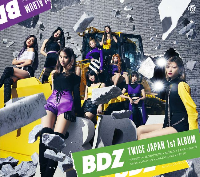 Japans new song BDZ by the group TWICE (TWICE) has reached the top of the local music charts.It is a song by J. Y. Park, head of JYP Entertainment (hereinafter referred to as JYP), and is expected to write a new history by continuing the hit march in Japan.TWICE will release its first full-length album BDZ on Japan on the 12th of next month.Prior to this, the title song BDZ was released at 0:00 on the 17th, but it entered the top 100 charts of local line music and occupied the top of the charts at 8:00 am.BDZ is an abbreviation of bulldozer, which means Lets break down the big wall in front of you like bulldozer and move forward.The BDZ MV, which expresses the charm of TWICE, which has transformed into a lovely female warrior, is hotly popular, exceeding 1.55 million views on YouTube at 8 am on the 17th.Especially, this new song BDZ is known as a song written and composed by JYP J. Y. Park.J. Y. Park said: When you look at TWICEs performance, youre always impressed by the energy of the fans Once (ONCE).BDZ is a song that was born because I wanted to create a cheer song that Once and TWICE can sing together. With the shuffle rhythm, I composed TWICE and Once to alternately sing, and the lyrics expressed a strong will to actively run toward dream, love and happiness with keywords such as bulldozer, tank, soldier I explained.J. Y. Park, along with some of the highlights of BDZ on his instagram on the 17th, wrote BDZ because he wanted to make a song that Once and TWICE can sing together when he went to TWICE performance.So, the Once people think it is a duet song and sing together with me! Of course, choreography is also together! The Best of Best combination of J. Y. Park X TWICE is expected to raging in the Japanese music market after Korea.TWICE is a song by J. Y. Park, Signal (SIGNAL) in May last year, and What Orange Is the New Black Love? (What is Love?) and received much love.Signal won the top prize of various music charts after the release, as well as the Song of the Year and 12 music broadcasts, which are the targets of the 2017 Mnet Asian Music Awards (MAMA).What Orange Is the New Black Love? He also won the online music charts real-time, daily, and weekly charts and ranked four in the 15th week of the Gaon chart.In the music ranking program, he was honored with 12 gold medals, and MV also exceeded 100 million views and set a record of 1 billion views for 8 consecutive times.TWICE Japans first album BDZ includes the title song BDZ and the three single title songs that TWICE has released so far as Japan, One More Time, Kandy Pop, Lee Jin-hyuk Me Up, and Kandy Pop Brand New Girl (BRAND NEW GIRL), which was loved by many people as a song, I Want You BACK, which covered the original song of Jackson 5, and TWICEs first film theme song, and various new songs such as ballad number and uptempo genre, L.O.V.E, Wishing, Say it again and Be as ONE have a total of 10 tracks.Japans third single, Lee Jin-hyuk Me Up, released in May, was certified as Double Platinum for the first time as a local female artist single, and received three consecutive platinum certifications from the best album to two singles. TWICE, which has become the Asia One Top Girl Group in Japans debut year, The paper ear is noted.TWICE will also host the Japan first Arena tour titled TWICE 1st ARENA TOUR 2018 BDZ to commemorate the release of its first full-length album.Starting from September 29th and 30th at the Chiba Makuhari Event Hall, on October 2nd and 3rd at Aichi Japan Gaishi Hall, 12th to 14th at Hyogo Kobe World Memorial Hall, 16th and 17th at Tokyo Musashinomura Sports Plaza Main Arena, 9 performances with local fansJYP Entertainment