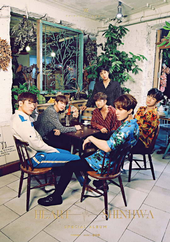 Commemorative album concept photo release 6 people 6 sophisticated beautyShinhwa is 20th AnniversaryMemorial Special album HEART group concept photo was released.20th Anniversary on the 28thShinhwa, who is about to release the commemorative special album HEART, has launched a full-scale comeback countdown today by releasing a new album concept photo through its official website and SNS.Shinhwa has received a hot response from many fans by releasing group cuts that created a mysterious atmosphere with individual cuts and all white costumes that revealed six different charms.Shinhwa in the group concept photo released today is making it impossible to take his eyes off with a thicker masculine beauty in an atmosphere of refreshing feeling.Especially, in this group photo, the sophistication of the members who reveal various charms of each person is outstanding, and at the same time, Shinhwas soft charisma is included, and a picture of the new album is amplifying the curiosity.Shinhwa Company said, Today, Shinhwas group concept photo was released.If the group cut that was released earlier highlighted the bright and dreamy atmosphere of the members, this time, we will be able to feel the charm of each member with their own color styling. I will come back with a high-quality album soon, so I would like to ask for your expectation and interest.On the other hand, Shinhwas 20th Anniversary, which has been pre-sale through various online sales sites since the 16thThe commemorative special album HEART will be released on various online music sites at 6 pm on the 28th (Tuesday).