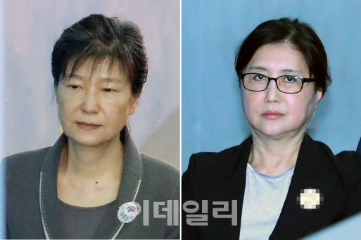 박근혜 전 대통령과 비선실세 최순실씨. (사진=이데일리·연합뉴스)