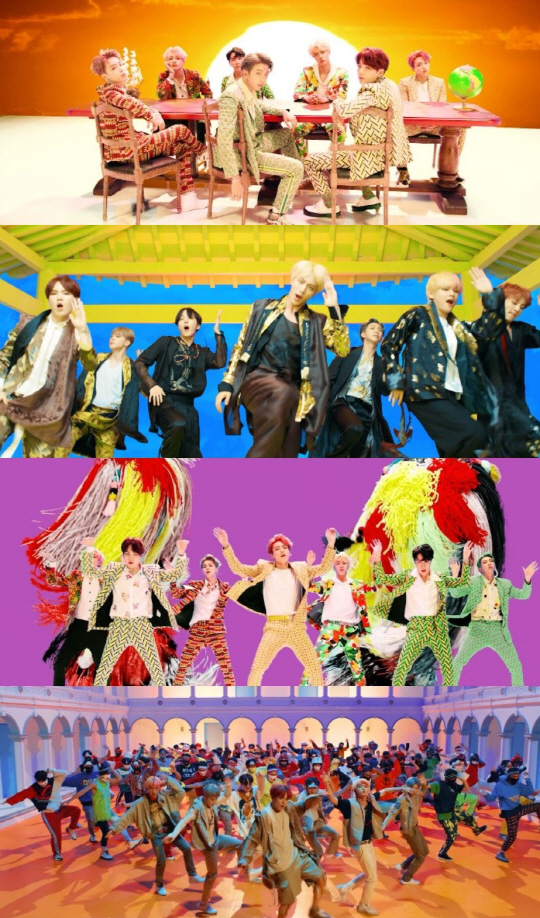 The group BTS released the title song IDOL Music Video of the repackaged album LOVE YOURSELF Answer through the official YouTube channel at 6 pm today.The Music Video continues to be exciting and exciting from the beginning to the end of the video based on the tropical savannah grassland, Bukcheong lion play, euro-Asian architecture and colorful set borrowed from Korean traditional style.The graphic effect of subculture is added here to show a sensual and colorful color.IDOL Music Video reveals the Festival with Fans that BTS wants to show through this album best.The Performance of Afrikan dance Guaraguara and Korean Samulnori and mask dances further heightens the exciting atmosphere.At the end, we dance with 70 dancers and add a sense of festival that everyone can enjoy.IDOL is a South African dance style song, which overlaps Korean traditional music and chime on Afrikan beats, and supports the rap of trap grooves with the latest fashioned EDM sauce.In the Music Video, BTS makes clear the message: Whatever anyone else says, I am myself, and I love that kind of me.Music, Performance, and Music Videos combined to create the most bulletproof boy band, and at this moment, only bulletproof boy bands from all over the world have created music.On the other hand, BTS will unveil its new song stage for the first time on the LOVE YOURSELF tour held at the main stadium of Jamsil Sports Complex in Seoul on the 25th and 26th.