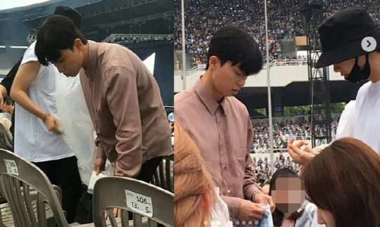<p>Park Seo-joon and Park Hyung-sik appeared in the Seoul Concert seats of Dark & ​​amp; Wilds LOVE YOURSELF Seoul Concert held at Seoul Jamsil Comprehensive Stadium Main Stadium on the 26th, this was a bad day for the site.</p><p>The two have a special friendship with the Dark & ​​amp; Wild members. Park Hyung-sik, Park Seo-joon, Vi keeps friendship until now, after ties up through the 2015 KBS 2 TV drama Hwarang: The Poet Warrior Youth.</p><p>Park Seo-joon Park Hyung-sik of a warm appearance of slender key appeared guntan from the appearance. Park Hyung-sik had a face with a black hat and a mask, but Park Seo-joon appeared as it was and got into the eyes of the fans well. They rode both the raincoat and the support stick and watched the dark & ​​amp; Wild performance until the end and cheered. Beyond the stage there was a mold on the stage and on top of it performance was done and eye contact was done and greetings of thanks passed.</p><p>Vi is sending coffee and tea to the shooting site of Park Hyung - sik s suit even at abroad overseas activities and shooting coffee tea at the filming scene of Park Seo - joon Why is Gimbiso so? did.</p><p>Park Seo-joon Also, after the end of Gimbiso television, in an interview with the media, If the whiplash (Dark & ​​amp; Wild Vi real name) is the same, despite being very busy schedule, our (Park Seo-joon, Park Hyung-sik) I do all the monitors of the work, I have plenty of attachment to the work my form takes, although I saw it as suits, but I saw it as gimbiso too. There were a lot of stories about the work that makes communication very well, he said. There was a whiplash in the house where I live with my parents shortly after finishing Gimbiso and the format also slept with Norrowaso. How, this helps us and likes us, on the contrary me and the form is doing a lot of support to whiplash whip. There is also a cute threat when it comes to a concert, he says that it is exceptional.</p><p>About Park Hyung-sik also Vi Kim Tae Hyung (Vi real name) is friendly.The original Park Seo-joon type and I am not a frequent contact type, while Kim Tae Hyung is a group message room, In many cases eat rice, see once. Thanks to you, we will create opportunities to meet. I decided to contact him well, he said in an interview.</p><p>On the other hand, Dark & ​​amp; Wild mobilized a total of 90,000 spectators in BTS WORLD TOUR LOVE YOURSELF Seoul Concert held for two days from the last 25 days and proved the dignity of the global idol group.</p>