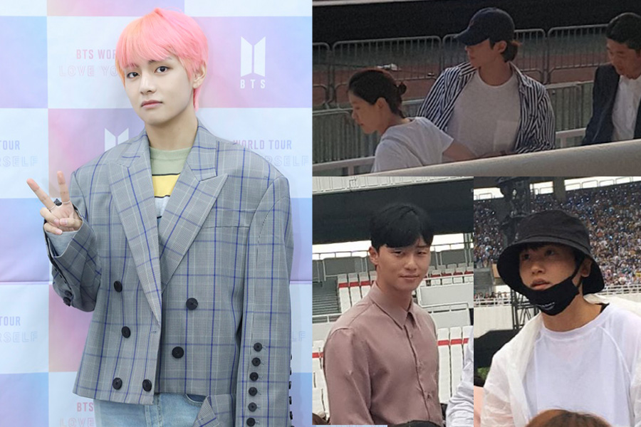 Actors Park Bo-gum, Park Seo-joon and Park Hyung-sik are watching the BTS Concert.Park Bo-gum, Park Seo-joon and Park Hyung-sik appeared on the 26th to watch the BTS WORLD TOUR LOVE YOURSELF Seoul Concert held at the main stadium of Jamsil Sports Complex in Seoul.All three are known to have a friendship with BTS members, and many sighting pictures have been posted on the SNS on the news of the Concert of Park Bo-gum, Park Seo-joon and Park Hyung-sik.On the other hand, BTS will perform 33 times in 16 cities including USA, Europe and Japan starting from September 25th and 26th in Seoul performance.