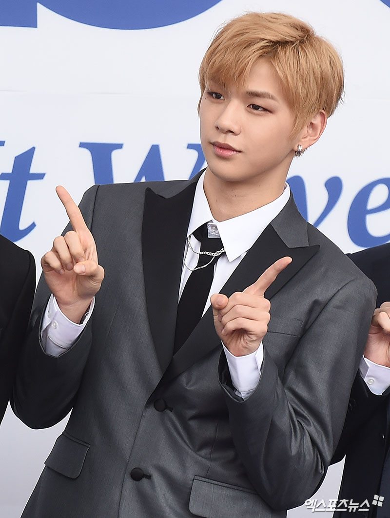 Wanna One Kang Daniel, who attended the 2018 Soribada Best K Music Awards blue carpet Event held at the Olympic Park Gymnastics Stadium in Bangi-dong, Seoul on the afternoon of the 30th, poses.