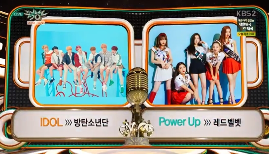 BTS was nominated for the top spot at the same time as the comeback.In KBS 2TV Music Bank broadcast on August 31, BTS new song IDOL and REDVelvet Power Up compete with the top candidate.On this day, BTS will release a comeback stage at Music Bank and launch a full-scale activity signal.pear hyo-ju
