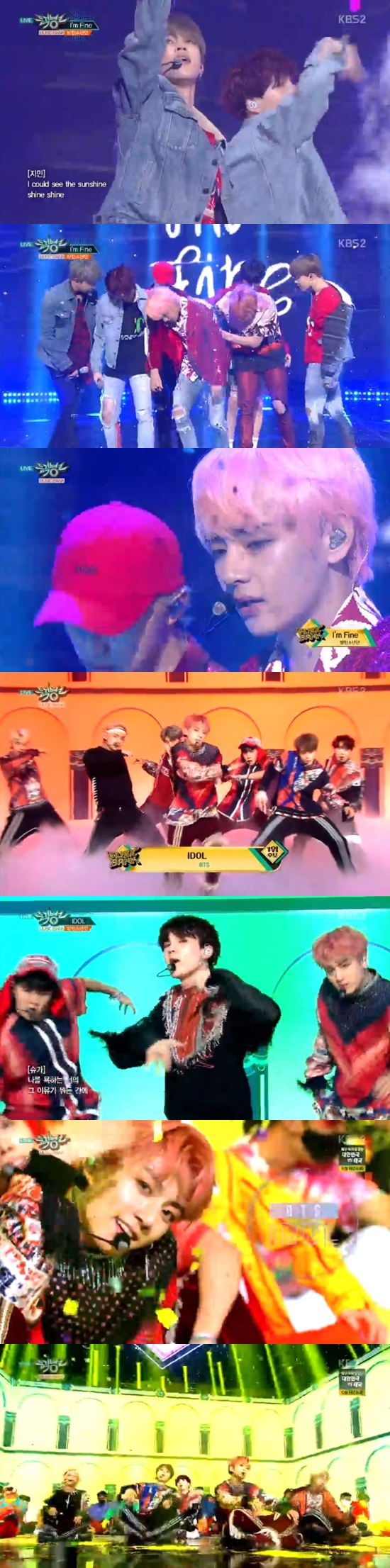 BTS came in first at the same time as the comeback.On KBS 2TV Music Bank broadcast on the 31st, BTS Idol beat Red Velvets Power Up and took first place at the same time as the comeback, and announced the Idol craze.Were getting the prize in the first week of the comeback, not just our own, but the prize youve created, BTS said.Thank you for this award, Ami, I think you are the only one, said Bu.As mentioned earlier, BTS took the Samulnori instrument and took the stage to celebrate the first place with a wind.On this day, there was a comeback stage of Shinhwa, which celebrated its 20th anniversary.Shinhwa announced the return of the legend by showing off the charisma of a different history with KISS ME LIKE THAT and Do not leave.The title song Kiss My Rike That is a dance song led by acoustic guitar. It is an addictive chorus that catches the ear. Shinhwa has an attractive voice and sensual performance.The group BTS, which rocked the world, also made a comeback: The Bulletproof Boys, who released two new songs, Idol (IDOL) and Im Fine, took control of the stage with the charisma of bulletproof.Especially, Idol is a combination of Korean traditional music and Chuimsae in South Afrikaan beat, and completed sophisticated music that only BTS can show.The soft-toned Raina gave a faint sensibility by making a comeback with Small in the middle, and NCT DREAM gave a powerful energy by releasing the first two stages of We Go Up and 1, 2, 3.In addition, (girl) children, IN2IT, MXM, SF9, Stray Kids, Go Sung-min, Kim Yong-guk, Nature (NATURE), Norazo, LaBoom (LABOUM), Lime Soda, Rossi, Berrygut, Big Flo, Hot-blooded Nama (Tajihyuk), Impact appeared and set up various stages.Photo = KBS 2TV broadcast screen
