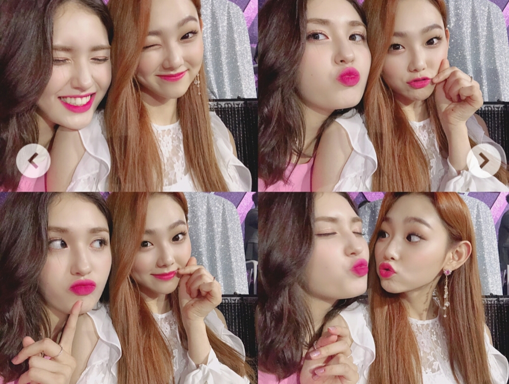 Ioai members reunite through Mnet Produced 48, Celebratory photoleft behind.Singer Jeon So-mi wrote on her SNS on September 1, We have met again for a long time, Chii. I sincerely congratulate you on your debut. I will cheer you up. Hotting!I am going to take tears with my sisters today. Jeon So-mi, Choi Yoo-jung, Kim Se-jung, Yoo Jung Jung, Kang Mina, Lim Na Young and Kim Do-yeon from Iowa participated in the live broadcast of Produced 48 on August 31st.In addition to these, the group Wanna One, which was organized through Season 2, attended and attended.kim ye-eun