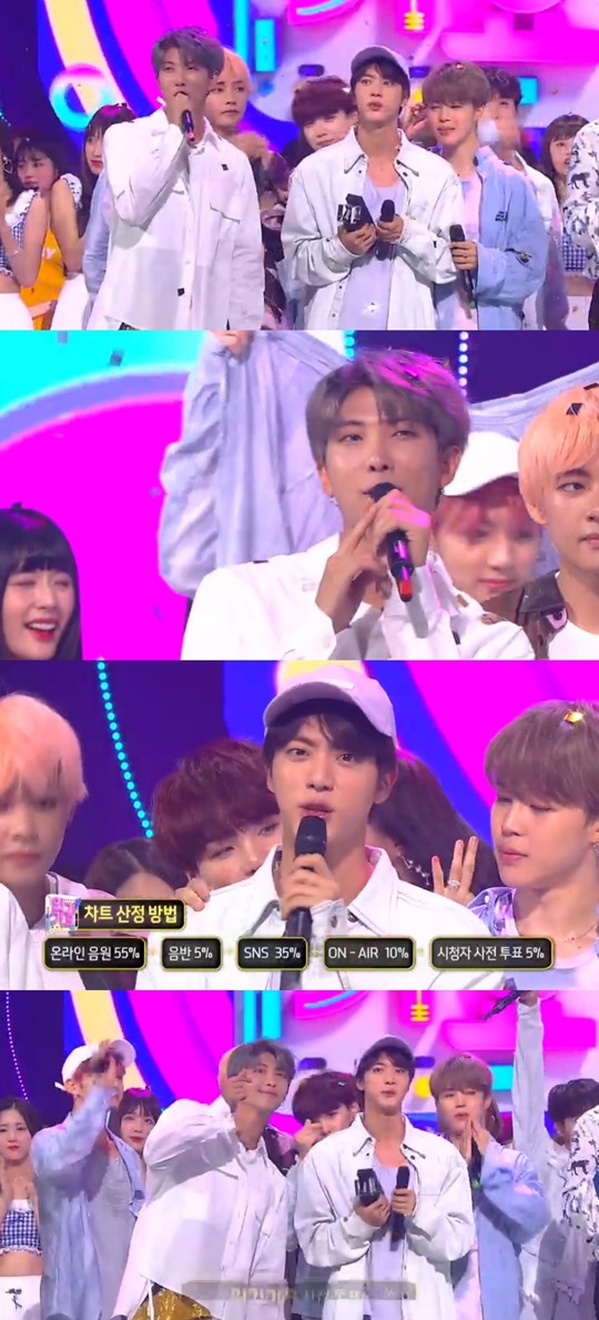 Group BTS topped InkigayoIn the SBS song program Inkigayo, which was broadcasted on the afternoon of the afternoon, BTS, which is popular all over the world, appeared.On the same day, BTS performed two repackaged albums, Love Yourself-Answer title songs Idol (IDOL) and Im Fine in succession.In the first week of September, Inkigayo showed its strength by defeating Red Velvet and Sean.When the number one was called, RM immediately shouted Ami (fan name) and said, Thanks to you, I got the beauty of the kind.I prepared a festival between One Week and was it fun? Thanks to Ami, I enjoyed this round-trip activity, I will not forget it, said Jean. BTS then blew Son Heart to fans and gave them a warm heart.On the day of Inkigayo, Shinhwas Kiss Me Like That, Do not Leave, Rainas Small in the Fall, and the strongest teen age group NCT dream We Go Up, 8.1,2,3 ...In addition to BTS, Shinhwa, Raina and NCT Dream, Norazo, Dia, Impact, SF9, (girl) children, Stray Kids, MXM, Kim Yong Kook, Girl of the Month, Rossi and Nature appeared on stage.