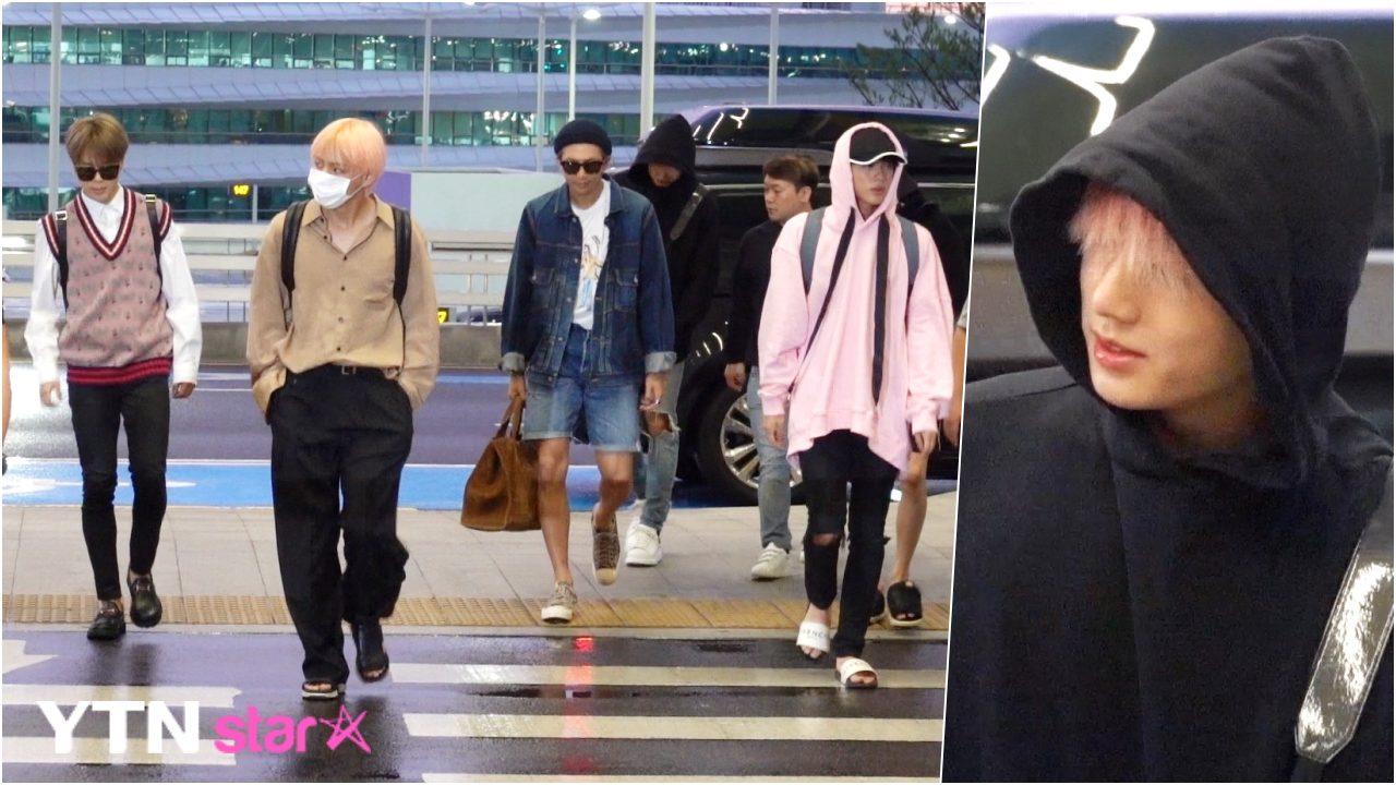 Group BTS (RM, Sugar, Jean, Jay-Hop, Jimin, Vu and Jungkook) were on their way out for a new world tour.BTS left the country via the Incheon International Airport for the World Tour BTS WORLD TOUR LOVE YOURSELF (BTS World Tour Love Yourself) in Los Angeles on the afternoon of the 3rd.The World Tour will perform 33 times in 10 cities around the world, starting with the Seoul performance (Jamsil Sports Complex) on the 25th.star Kim Tae-wook