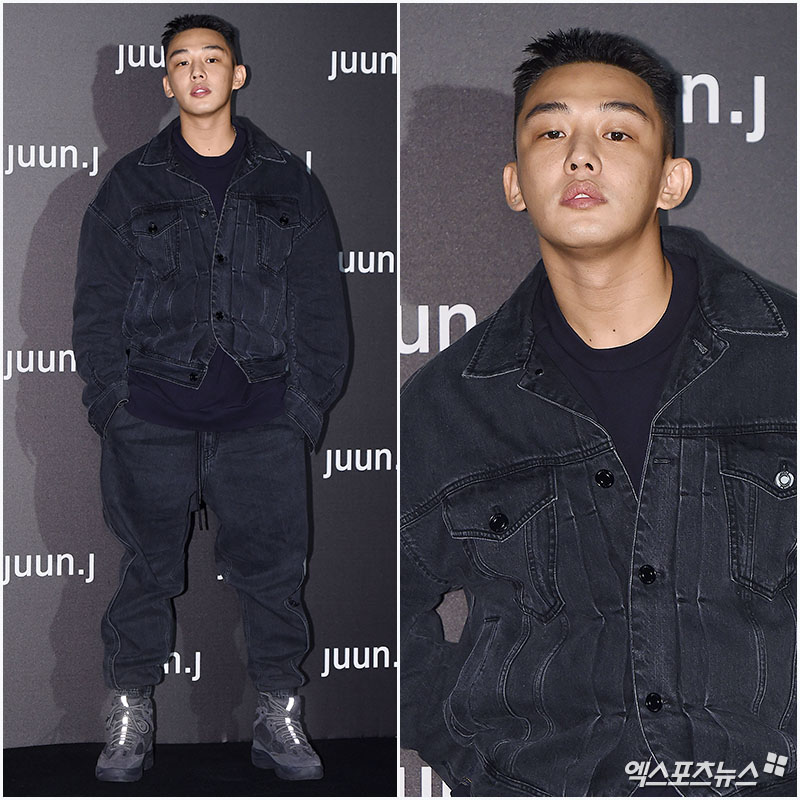Actor Yoo Ah-in poses at the event to commemorate the launch of the pop-up store of the global designer brand at the Hannam-dong pop-up store in Seoul on the afternoon of the 7th.The eyes that would pierce the camera.Sang Man Force.How about a short haircut?Fast eye.Service Eye ContactGo to the exit.