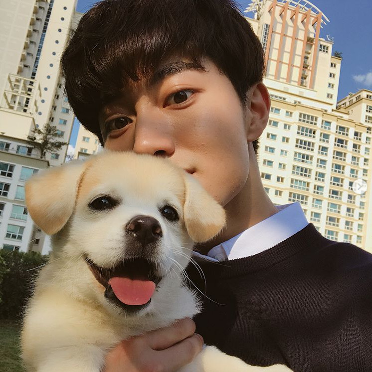 Actor Kwak Dong-yeon became a successful virtue after meeting star dog Chan-jeommi.Kwak Dong-yeon wrote on his instagram on September 9, The cuttlefish is a little grape candy flavor.Ill do a few more kisses. And the other later is in a day-to-day video that will be released soon.Thank you for your mothers mother, she posted several photos.Inside the picture is a picture of Kwak Dong-yeon, who holds a short and leaves a certification shot. A lovely visual of the sweetness resembling Injeolmi catches the eye.Injeolmi is a star dog that has become famous through online sites and SNS.The owner rescued the baby dog floating in the ditch, and the process of raising it was announced by posting the Internet writing. It has a lot of fans with cute visuals and charm.Hwang