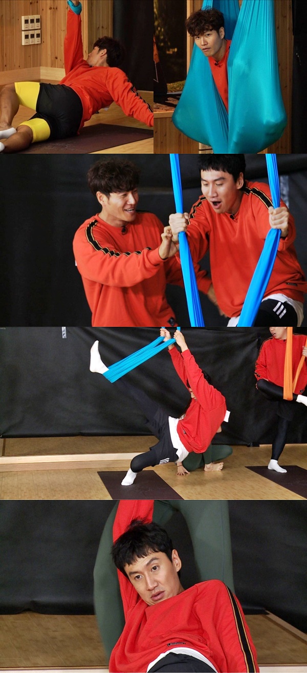 On SBS Running Man, which will be broadcast on the 16th, the figure of flying yoga by Kim Jong-kook, a talented person, will be revealed.In a recent recording, the members Top Model on Flying Yoga during the race.Flying yoga is a special yoga that performs yoga in a hammock hanging from the ceiling. There are many difficult difficult movements for yoga beginners.Kim Jong-kook boasted an unexpected yo-yeon-seong despite being the first top model of flying yoga, and surprised everyone by digesting it immediately after watching the hard-working movement.On the other hand, Running Man s body Lee Kwang-soo was laughing with clumsy movements compared to Kim Jong-kook.Kim Jong-kook turned into a yoga teacher and helped Lee Kwang-soo, but Lee Kwang-soo appealed for pain in spartan education.Lee Kwang-soo laughed at Kim Jong-kook, who does not come down from the hammock after shooting, saying, That brother, I set up a hammock at home within this month.On the other hand, the flying yoga scene of Kim Jong-kook and Lee Kwang-soos drama and drama can be seen at Running Man which is broadcasted at 4:50 pm on the 16th.