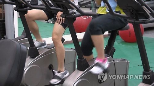 헬스 사이클 자전거 타기 [연합뉴스TV 캡처]