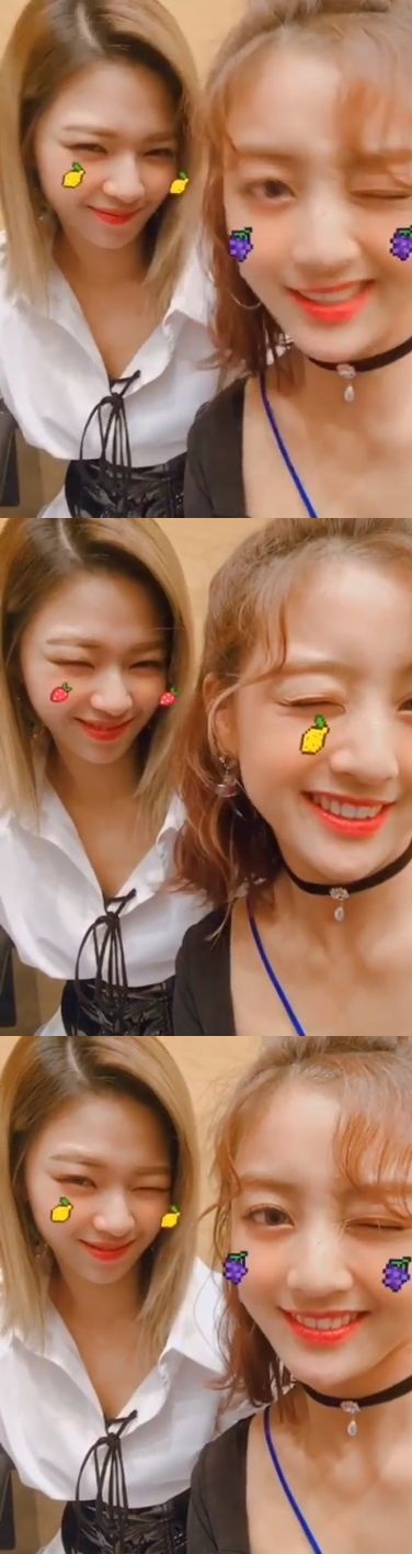 Girls group TWICE members Jingyeon and Jihyo have released winking videos.On the 18th, TWICE official Instagram posted a video with the article Wing-kick genius.In the public footage, Jingyeon and Jihyo wink in alternating eyes, their playful facial expressions and fresh beauty stand out.Also, fruit-shaped emoticon adds cuteness.Many netizens who encountered this responded such as cute, too pretty and two favorite.On the other hand, TWICE released the album BDZ on Japan on the 12th and is actively active.