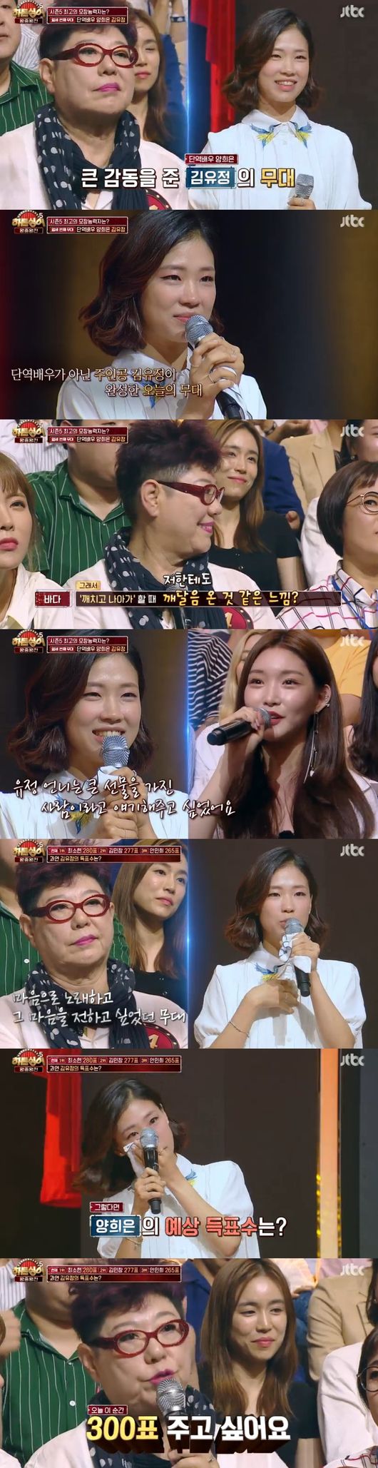 After the fierce battle of the gods, next week, the duet festival was announced and doubled expectations.In JTBC entertainment Hidden Singer Season 5 broadcasted on the 23rd, a special feature of the Kings King was broadcast.Jeon Hyun-moo introduced the underground practice room Gianti Park Jun-young as the eighth mochang god of the king.Gianti said, It is difficult to stage, do not discolor if you give me a tip. I do not need stage manners, I can stay still, please call me as you say.He then decided to meet separately, and presented his own sunglasses.Park Joon-young opened the stage with Yanghwa Bridge, which was painted with cheering lights like Seoul night view from Yanghwa Bridge.I have been singing live on the radio on Sundays, he said. There was a similar part when I saw the stage, especially the end syllables.I actually wore my sunglasses, and I called them as if I were a giant today, Park said. I hesitated about the stage results.With tensions mounting, Park failed to win the Top Three throne with 178 votes; An Min-hee won the top spot for seven consecutive consecutive victories.The original singer, the defeated winner, announced the start of the confrontation. At this time, the original singer Sea appeared like a colorful fairy.Jeon Hyun-moo said, Its like a script, and the next stage was Choi Sang-hyun, a first-come-first-served sea.Sea said, Show me the passion and energy that will burst like a new womans eyes, like Zandark. It is your purpose to be me.The song began with a lot of expectations about what stage to show. It was a counterattack.Lim Chang-jung said, The chicken has grown, he said, the voice I have heard since I was working with you. It was really the same, a stage that does not even need modifiers.It was a class that other protégés would fear: Sea was convinced that he had practiced so much that his eyes were red, he would win by two votes.Lim Chang-jung and Yang Hee-eun predicted the first place, saying, I expect the first place. It is possible to exceed 265 votes. An Min-hee also said, I think it will be lost.All of the top three were considered strong candidates.With attention to how many of the 300 would have received, Sea expected 290 votes, which would have exceeded the highest score of 285 votes.She pushed An Min-hee, who was the number one player in seven consecutive times, and for the first time, she changed her position.The following was milk delivery Hong Jin-young, Yoo Ji-na, who stood up and cheered.Hong Jin-young tipped, You can be one with the audience, and recommended thumbs. He even delivered hip dancing.The stage of Yoo Ji-na, which discharged to Goderie Hong Jin-young, began; it was a charming parade that beat Hong Jin-young.Hong Jin-young was also surprised, saying, I thought I was out. I expected the top three. Besides, I promised a song gift.Whether to shake the top three composition, Yoo Ji-nas score was revealed. Top three failed with 238 points. Hong Jin-young comforted him, saying, Its okay.With the top three composition unchanged, the next stage was Kim Min-chang of Kangta, the bookmaker, and the meeting between Kim Min-chang and Kangta, which H. O. T. members also recognized, was drawn.Kangta recommended Arcticity; Kangta said, Pretty much more than you call it by nose, make a sound, and was convinced that its a voice dubbing feeling, a win that I record.As the first episode, the expectation was gathered as much as the original singer. Kim Min-changs stage began.Every single word was a series of surprises. I was touched and thrilled as if the real Kangta had called.Jeon Hyun-moo admired the face is Lee Jae-won, the voice is Kangta, H. O. T. itself.Sea said, There were so many creepy parts because it was the same. Lim Chang-jung said, It is really the same as the live in Kangta karaoke, and the delicate vocals are admiration. I know why you are the winner.In the hot reaction and reversal that overtook expectations, Kim Min-changs votes were revealed. He surpassed An Min-hee and became second.Choi So-hyeon, who is in first place, and Kim Min-chang, who is in second place, showed the power to defeat the original singer in the kings king.The next was Ailee, Kang Go-eun, who lost 15 kilograms; she was a vocalist who looked just like Ailee and a charismatic who overwhelmed the crowd.Enjoyment and confidence are important. The end process was English pronunciation. Then the stage began and showed the singing ability like Cider, who defeated the original singer Ailee.Hong Jin-young was appalled, saying Ailee-specific English pronunciation is the same; Kang Go-eun said he trying to follow his sisters swathing pronunciation.Lim Chang-jung said, It is important to sing similarly, but the song itself is good.Kang Go-eun said, I actually asked Ailees sister about the secret of being good at live. He said that he had learned the performance backstage with Ailee invitation.Kang Go-eun, who had a powerful stage, was released with the results of the vote, while Kang Go-eun expected third place.Kang Go-eun said, It was my goal to enjoy it fun.The final stage of the long-awaited event was only left. It was noted whether the top three could be broken.She was a deep-rooted, emotional figure of the original singer, a small but hard-working man.Kim Yoo-jung asked, It is difficult to evergreen and how to call it.Yang Hee-eun said, There will be a part of the song that is pulsing in any passage, and concentrate more on your mind.What you do not have is a big property, keep that in mind and call it, and eventually the song is to do with your heart, to fail and make mistakes and become an adult.The stage of the song Evergreen was started, which was the heart of the minor actor Kim Yoo-jung. It was a warm stage that conveyed comfort to everyone.Yang Hee-eun said, In fact, Evergreen is a marriage celebration song. He said, It was a celebration used for the joint wedding of young people who have nothing. I was thirty, I had nothing at the song, I am okay, I said.The panel said, It felt more profound, a meaningful stage that saw Kim Yoo-jung, the main character, not a single actor. I felt like leaving the song and conveying the lyrics.Cheongha said, I was encouraged by my sister, I want to tell her that she is a person with a big gift, he said, the time when it was awkward to watch audition, the sister who exchanged ambassadors for the first time.Jeon Hyun-moo asked for the prospect of the vote.Kim Yoo-jung said, I did not consider the rankings and wanted to sing with my heart and convey my heart like the teacher said. The scope of understanding is youth, but I wanted to be a force for all youths of my age. Yang Hee-eun said, Today, I want to give 300 votes to my heart.Kim Yoo-jung, who had written everyone on the stage to convey his heart, whether he could break Kim Min-chang and Choi Min-hyun from top three An Min-hee, who is a powerful power, failed to win the top three with 227 points.Nevertheless, Kim Yoo-jung, who embroidered Yang Hee-eun in the 48th year, left a great lull with a deep echoing stage that left the synchro rate and left the mind.The final ranking was Ahn Min-hee, the second-ranked Kim Min-chang, and the prize money of 20 million won and the European Oabok ticket were 280 votes, with Choi Min-hyun topping the list.In addition, Lim Chang-jung showed a new stage, saying, I never loved you a day. This atmosphere led to a special stage called by 13 mochang gods as an aid singer.The limited edition of the 13 kings of the king, Lee Sang-euns One Day was selected.Maybe it was the first and last stage of the 13 together.Jung Han started singing with a K-Will voice, and Kim Yoo-jung, a minor actor, continued with Yang Hee-euns voice and Kang Hyung-hos voice.From the book support Kangta Kim Min-chang, Kang Go-eun received the voice with Ailee voice, Yoo-na with Hong Jin-young voice, and Choi Min-hyun decorated the finale with Sea voice.It was a wonderful synchro rate, like the mojos. The hot stage with the hope to meet again was impressed.After the war of the mochang gods, which was a feast of emotion and creeps, the next week, we announced a duvet show that transcends the imagination of the postwar period.Following the success of the fierce gods of the past, I was expecting the Dopple Festival, which can only be seen in Hidden Singer.Hidden Singer 5 captures the broadcast screen