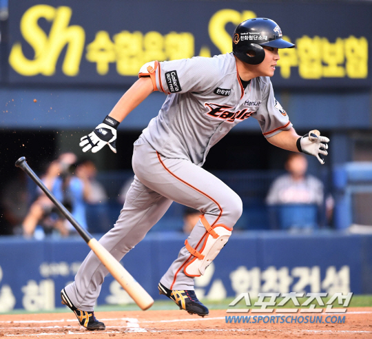 ◇한화 이글스 정은원. 김경민 기자 kyungmin@sportschosun.com /2018.08.08/