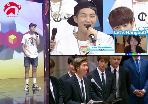 Arirang TVs digital content brand A Plus will produce and broadcast a special feature A + Kahaani featuring Growth of BTS Leader RM, which has become a global idol.In September, the global K-Pop group BTS was the first Korean singer to join the UN podium on the afternoon of the 24th.BTS leader RM has been a fluent English language for about seven minutes, throwing a message to the younger generation with personal experiences, and proving to be a global group representing Korea with hot applause.In a UN speech, RM said, BTS is an idol who speaks at a large theater and sells millions of tickets, but I am still a normal 24-year-old boy. All I have achieved is thanks to the love of BTS members and our fan, Ami.So what efforts did this ordinary 24-year-old boy make to get to the UN General Assembly?It is no exaggeration to say that the secret of success until BTS, which is not a large agency, comes to the world stage, is not only musical elements but also steady communication with global K-Pop fans through SNS.When new idol groups were turning CDs on domestic broadcasters to appear on domestic broadcasts, BTS turned to overseas early on.Arirang TV, a global broadcaster representing Korea, has appeared in the program Simply K-Pop and After School Club, which was newly launched in 2012 to contribute to the overseas expansion of K-Pop groups.In particular, Leader RM played a major role in securing early overseas fans of BTS, who was a rookie at the time, with a fluent English language at Arirang TV After School Club, which is being conducted in real time with overseas fans through live broadcasts of all World simultaneous broadcasts.I called myself English language manager and explained not only the album introduction but also the musical philosophy fluently and spread BTS music world to global fans.In addition, RM has played a number of special MCs for Arirang TV Simply K-Pop and After School Club and expanded BTS fandom every year.Kahaani, a special feature of A Plus, has appeared on Arirang TV since 2013 and has been actively communicating with global fans as a leader of BTS. He has shown all the growth processes from RMs early days to the UN speech scene.BTS RMs Global Leader Growth will be delivered to all World mobile viewers through the channel of A Plus, a digital content brand dedicated to Arirang TV, at 4 pm on October 2 (Tuesday).