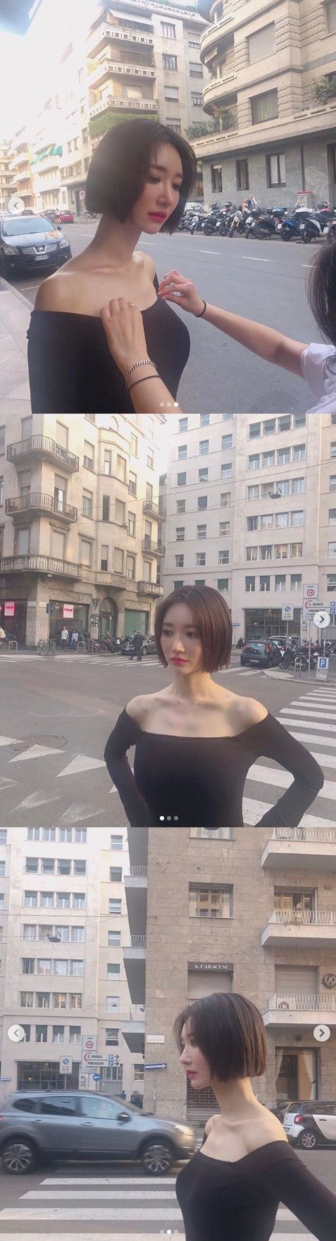 Actor Go Joon-hee has reported on the latest.On the 1st, Go Joon-hee revealed on his Instagram that he was filming in Italy Milan.In the photo, he wears a short, jaw-length bobbed hair and an off-shoulder, with his small face and deep clavicle looking shimmering.Especially, his signature, Bobbed hair, is attracting the eye-catching of netizens.Go Joon-hee has not been working since the JTBC drama The Untouchables, which ended in January this year.