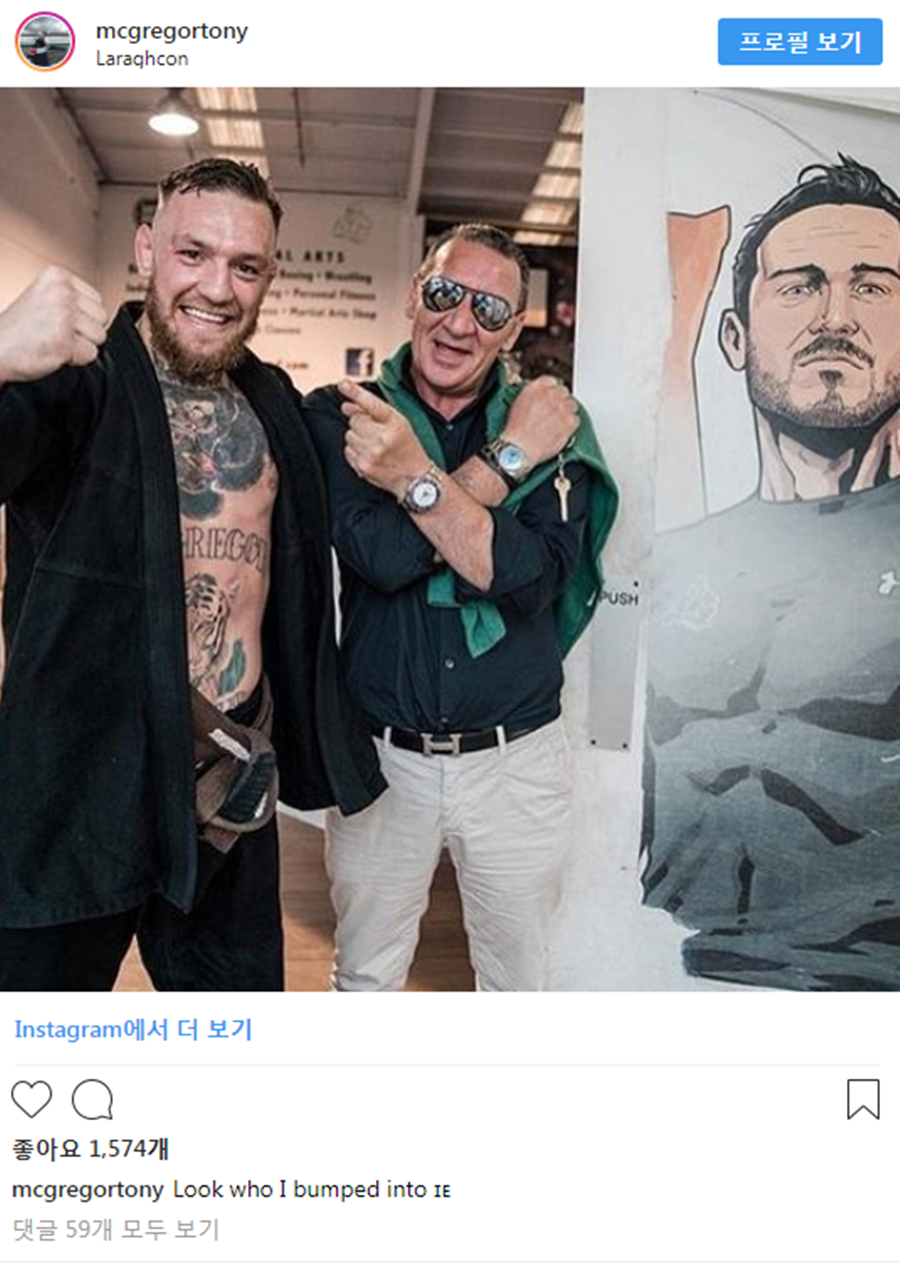 UFC 하빕-맥그리거 번외편..두 아버지의 '가시고기 신경전'