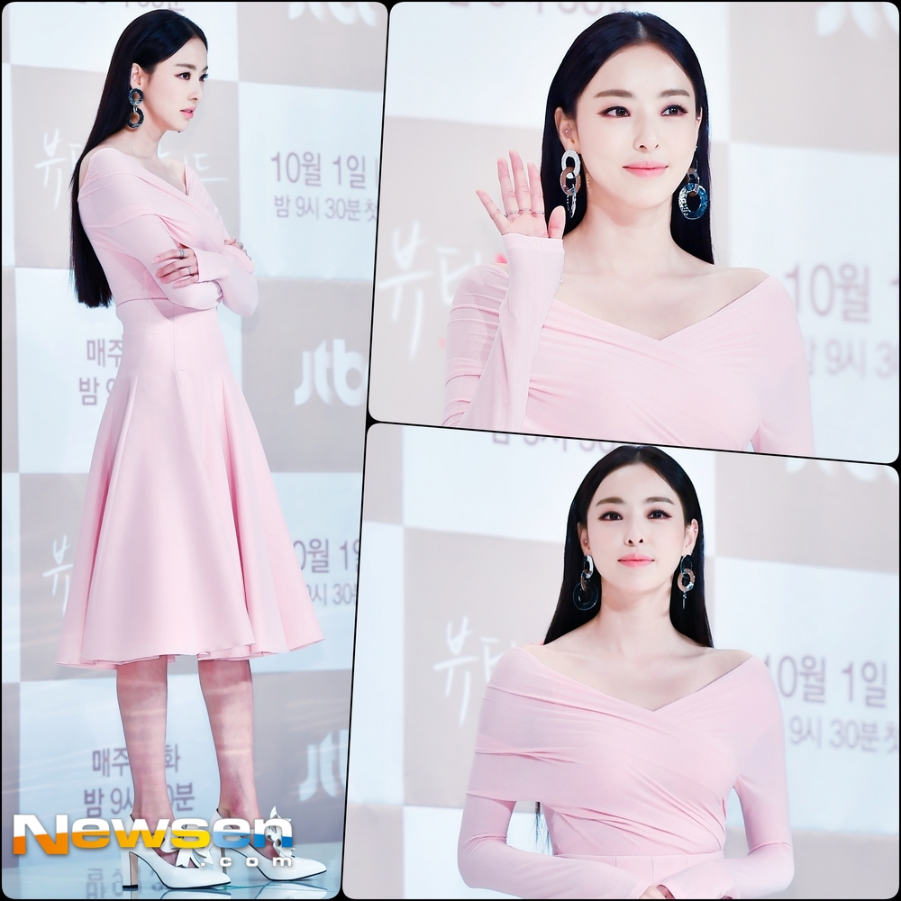 JTBCs new monthly drama The Beauty Inside production presentation was held at Amoris Hall in Time Square, Yeongdeungpo-gu, Seoul on October 1.On this day, Seo Hyun-jin, Lee Min Ki, Lee Da-hee, Ahn Jae-hyun and Song Hyun-wook attended.It is a drama depicting a little special romance of a woman who lives with Ellen Burstyns face a week a month and a man who does not recognize Ellen Burstyns face for twelve months a year.Lee Jaeha