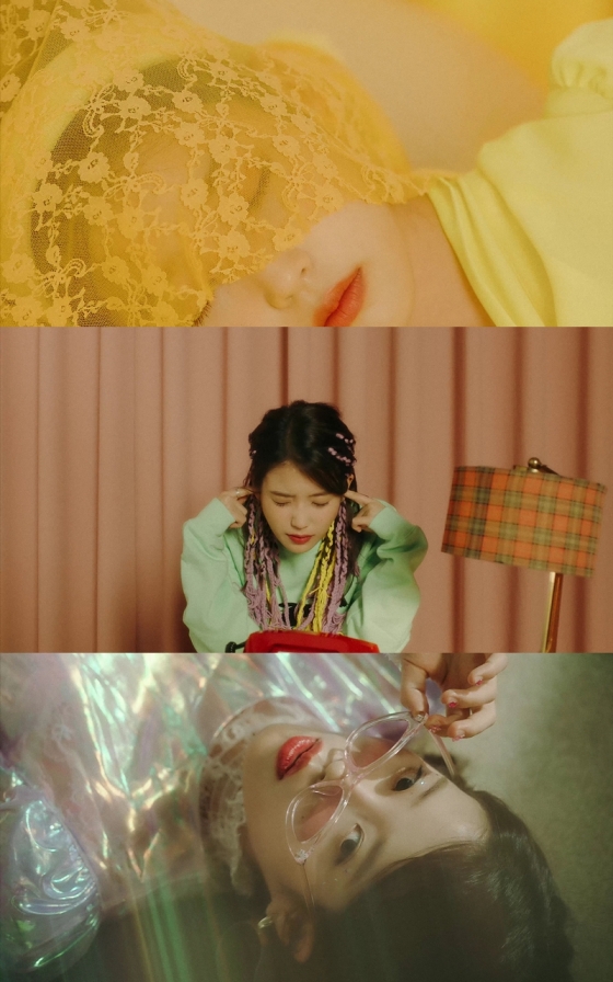 Singer IU has raised expectations by releasing a video of Music Video Teaser of the new song Pipi.IU released a new music video of BBIBI on its official SNS and YouTube channel on the 8th, which is about to be released on the 10th.IU has launched a full-scale countdown before the release of the new song, following a total of four concept photos, and todays Music Video Teaser of Pipi.This 20-second teaser video, which penetrates the concept of the new song Pippi, collects topics with the colorful styling transformation of IU in the background of the clear color filter and space covered behind the screen.In this teaser video, where kitsch and hip sensibility coexist, IU emits a free-flowing eight-colored charm with a colorful primary space and props in the background, capturing attention at once.Here, the dreamy and unique sound using telephone buttons and drum sounds is met with the fascinating tone of IU, which is said to be I dont believe it at the end of the video, and it gives a unique charm.IU will release music and music video of the surprise digital single Pippi at 6 pm on the 10th, and will find music fans through a new song in about a year.IUs new song Pippi, which will take off veil in anticipation, is expected to be a song of Alternative R & B genre that IU tries for the first time after its debut.This song was followed by IU as a lyricist, and Lee Jong-hoon, a composer who has worked on many hits of IU such as Leon, Love is good and Palette, participated in the song.Music Video will be drawn by VM PROJECT, who has been working on various artists such as Zico, EXO, and Red Velvet, to hold a megaphone and draw the unique charms of IU with a hip mood.Meanwhile, IU will hold a large-scale Asia tour 2018 IU tenth anniversary tour concert - now in seven cities in Asia, including three major cities in Korea, starting at the end of October, just after the announcement of the new song.The IUs performance, which will start in Busan on October 28 and will be held in Gwangju on November 10 and Seouls KSPO DOME (Olympic Park Gymnastics Stadium), which is considered to be one of the largest venues in Korea from 17 to 18, will expand its scale to Asia Tour from December and will also be held in Hong Kong, Singapore, Bangkok and Taipei.