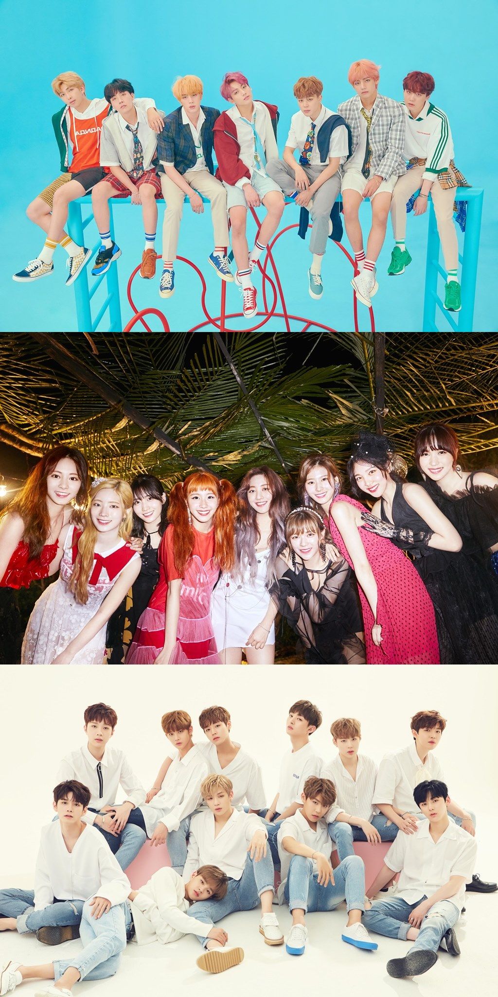 BTS, TWICE and Wanna One have confirmed their attendance at the awards ceremony on November 6, the organizers of the 2018 MBC Plus X Genie Music Awards said on the 9th.The three teams, which are currently the most popular in the K-POP scene, have been nominated for the 2018 MGA.They will present a stage of the past that will give the audience the elasticity.According to the 2018 MGA competition category candidate lineup released on the Genie Music website on the 1st, BTS has four categories (Singer of the Year, Song of the Year, Best Selling The Artist of the Year, Digital Album of the Year), Wanna One (Singer of the Year, Song of the Year, Digital Album of the Year) and TWICE (Digital Album of the Year) Singer of the Year, Song of the Year, and Best Selling The Artist of the Year) are also nominated for three categories each.Meanwhile, the 2018 MGA, a K-POP award co-hosted by MBC Plus (MBC PLUS) and Genie Music, is the first ever to be held at a collaboration awards ceremony for broadcasters and music platform companies, and the list of candidates for each category can be found on the Genie Music website.The online Voting will be held until the 31st of this month. It will be held on November 6th at the Namdong Gymnasium in Incheon.