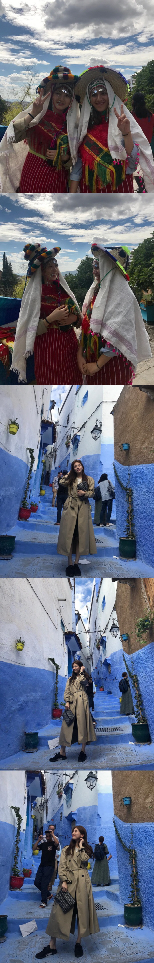 <p>Bae Suzy on his SNS on the 11th, go to go. I uploaded several photos of my trip to Morocco with articles like Pretty Hinds and. Twins.</p><p>In the photo, Bae Suzy showed a dazzling visual in a trench coat. Morocco Walking around the village of Chefchaouen in Morocco, famous for being painted blue all over with a traditional hat, I also got acquainted with Cat.</p><p>Bae Suzy is staying in Morocco, a new drama Bye Bond shooting car with Lee Seung-ki. Bae Suzy will take charge of action intelligence by serving as an assistant manager of NIS Black and Harry.</p>