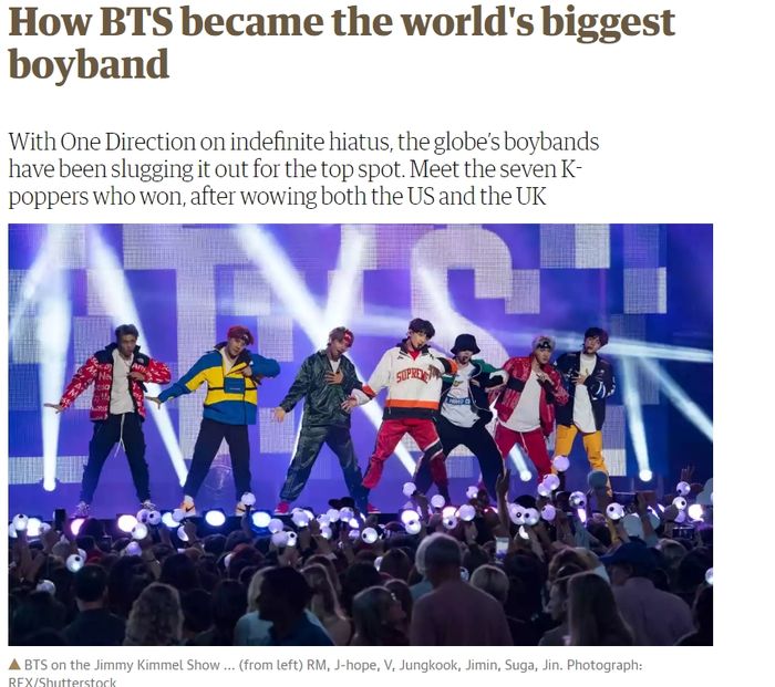 BTS (BTS), which is on Europe tour following North America, spoke to the leading British daily The Guardian, revealing its thoughts on the worldly popularity of BTS, which is spreading like syndrome.The Guardian reported on the 11th (local time) that How BTS became the most successful boy group in World (How BTSbecame the worlds biggest boyband) interviewed the story of the concert behind-the-scenes story and members at the O2 Arena in London, England on the 9th and 10th.First, The Guardian said BTS is receiving the highest musician treatment in the UK.According to The Guardian, BTS gathered 40,000 spectators at New York City Field, gave concerts and crossed to Europe on a private plane, and the hotel where they stayed had a sturdy bodyguards in every corridor.The Bodyguards guard them even when BTS goes to the bathroom and treat them with express treatment, The Guardian said.As for this popularity, BTS did not seem to be interested in it, but it is drawing a stroke of Korean Music history, but this popularity is thought to be over someday.I dont think its mine, though Im going to be playing concerts at the stadium on a private plane, Alm said.So now I am enjoying it as if I were riding Roller Coaster. And when it is over, it is just over. BTS is rated as communicating with fans with the authenticity of Music: Fan Club ARMY is making an unprecedented history of fandom.On the contrary, as fandom grows and interest increases, there are many inconveniences for BTS members.Suga responded that popularity is the coexistence of light and darkness.J-Hope said he saw fans trying to protect the privacy of the members, saying, Even if the fans cross the line, they accept it as an expression of affection for us.Among the BTS members, Jimin showed tears at the New York City Field performance hall, which was a great North American tour.There were various speculations about the meaning of these tears, but many fans responded that they sympathized with Jimins heart.Jimin said, I felt a lot of emotions coming from feeling how much the fans love us.He also gave a frank answer to BTSs Music: Some undervalued K-pop and boy groups musicality.Suga said, I do not think genre is very important in music. Classic music was also a popular music in the day.I think it is a matter of taste and understanding, so it is meaningless to say right, wrong. BTS, who is on a world tour, is really digesting a seconds-by-second schedule. Is there any difficulty for those who are returning their privacy and all-in-one as BTS?Suga admitted frankly that there were moments when Burnout would come, but explained, But it is inevitable, and it is the same for any job.BTS predicted that it would be more active through tour performances and new albums.Jungkook, who was especially saddened by a foot injury in a British performance, did not hide his excitement about future plans.Jungkook expressed his passion, saying, I am happy to think about what I can do in the future.BTS has been a new target for the Grammy Awards, and it has added a Super Bowl halftime show. Jimin said, I want to show you as much as I can.Ill show you the best, he said confidently.The Guardian cited the Musical authenticity of the secret of BTS success.BTS analyzed that it has been able to show and embrace not only success and strength, but also failure and fragile appearance, and has been able to mature new music beyond the traditional boy band.The Guardian added that BTS is the first Korean singer to have a great success in the Western music industry and is gradually increasing the possibility of reaching their goals.