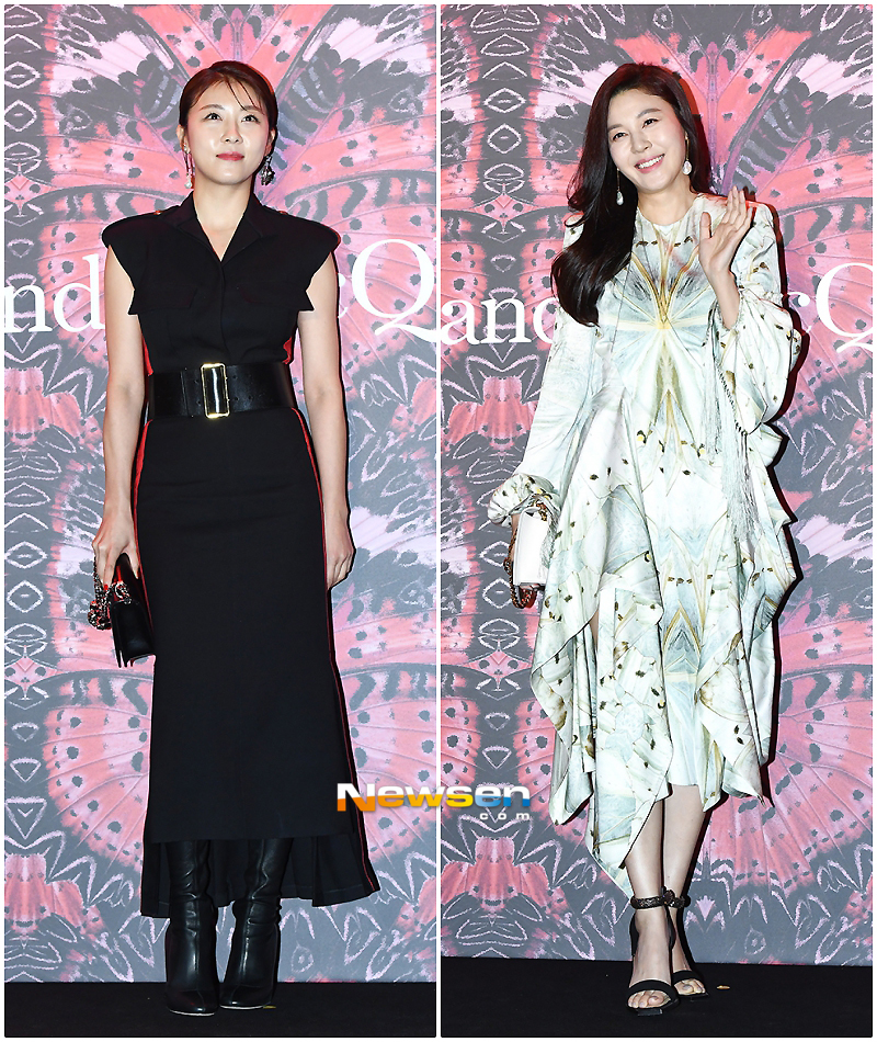 The British high fashion brand Alexander McQueen photo call was held at the Seongsu-dong layer 57 in Seongdong-gu, Seoul on the afternoon of October 16.On the day (from left in the first photo), Actor Ha Ji-won and Kim Ha-neul attended.yun da-hee