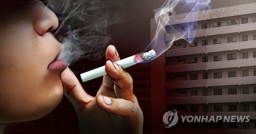 아파트내 흡연 (PG) [제작 조혜인] 일러스트, 합성사진