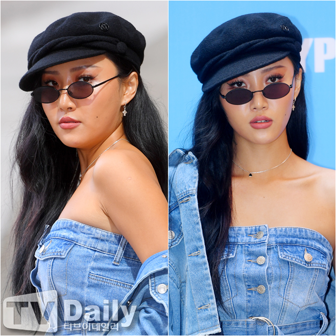 MAMAMOO Hwasa attends SJYPs 19th S/S collection public event at Namsan Picnic in Namchang-dong, Jung-gu, Seoul on the afternoon of the 18th.SJYP collection