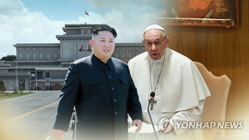 프란치스코 교황 역사적 방북 언제쯤 실현될까 (CG)  [연합뉴스TV 제공]