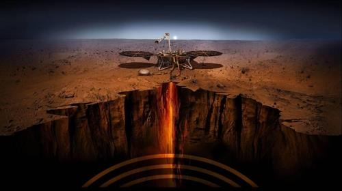 화성 지하탐사에 나설 인사이트호 [출처: NASA/JPL-Caltech]