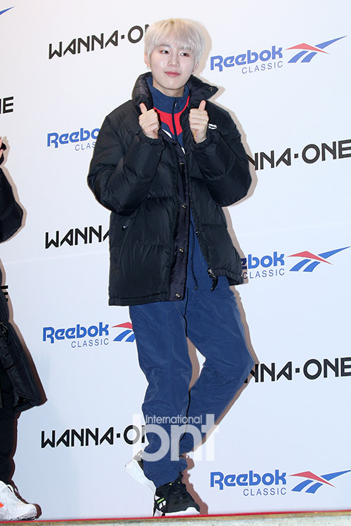 Group Wanna One Ha Sung-woon attended Reebok Classic X Wanna One Fan Event held at Sejong University in Gwangjin-gu, Seoul on the afternoon of the 11th.news report