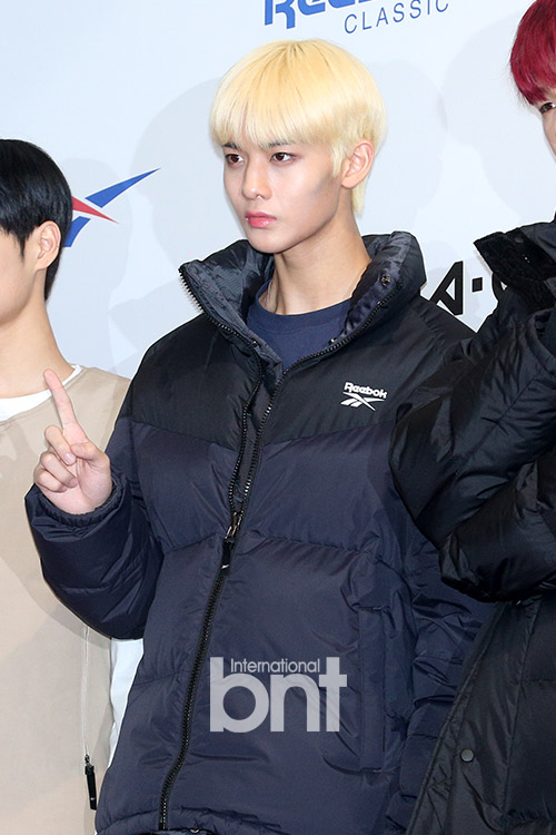 Group Wanna One Bae Jin-young attended Reebok Classic X Wanna One Fan Event held at Sejong University in Gwangjin-gu, Seoul on the afternoon of the 11th.news report