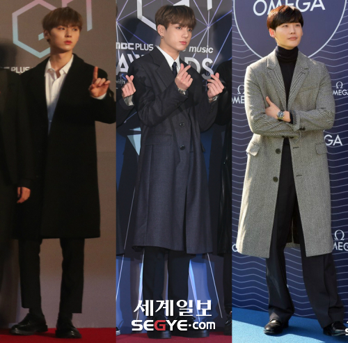 Idol group Wanna One, BTS, actor Lee Jong-suk and other male stars have completed the style of autumn when Choices Coat is approaching.Wanna One took the stage of the 2018 MGA (MBC Plus X Genie Music Awards) held at the Namdong Gymnasium in Susan-dong, Namdong-gu, Incheon on the 6th.Wanna One members who attended the Red Carpet event ahead of the event showed off their sophisticated fashion in a black-oriented suit.In particular, Hwang Min-hyun of Won-won showed a simple Red Carpet look by matching a white shirt and a black Tailored Coat without a tie.Another member of Wanna One, Ong Sung-woo, layered a black turtleneck top and white shirt to prepare for the cold weather while also creating a fashion that fits the autumn with a black coat.BTS, who attended the 2018 MGA with Won-won, also Choices black suit fashion.BTS RM added a casual style with a formal look that matched white shirts, ties and black suit pants, a leather long coat and sneakers.Another member, Jungkook and Jean, completed a neat Red Carpet fashion in a Tailored Coat with a simple line.In particular, the two showed similar styles, but they made different feelings as if they resembled sneakers of different designs, capturing the attention of fans.Lee Jong-suk also showed off a fashionable fashion in late autumn wearing a dodgy coat.Lee Jong-suk, who attended a Swiss watch brand event held at COEX East Square in Samsung-dong, Gangnam-gu, Seoul on the 2nd, matched a black turtleneck top and a gray wool coat with pants to create a neat and sophisticated style.