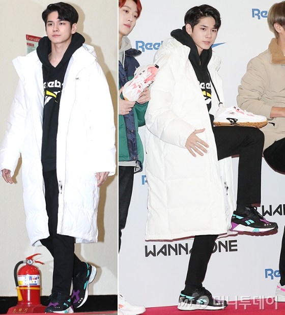 Group Wanna One Ong Seong-wu showed off her piece-like features with a bright white long padding.Ong Seong-wu attended the Reebok Classic X Wanna One Fan Event held at Sejong University Ocean Hall in Gwangjin-gu, Seoul on the afternoon of the 11th.Ong Seong-wu wore a black hooded T-shirt with a large Reebok logo and black pants, and a generous fit of white long padding.Here, Ong Seong-wu completed a trendy sporty look by wearing sneakers with colorful color scheme.Ong Seong-wu, who directed a comma head with a natural wave on his bangs, showed off his personality by taking a unique pose.The event was the first time for Reeboks Asia Ambassador to meet Asian fans. It was held for domestic and foreign fans who were selected through lottery among Reebok product purchasers.Wanna One was selected as Reeboks Asia Ambassador in June and is launching the DMX1200 and Winter Vector Down jacket campaigns.On the other hand, Wanna One will come back with his first full-length album 111 = 1 on the 19th.