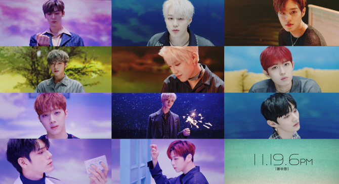 Swing Entertainment, a subsidiary company, presented its first teaser video of the title song Spring Wind of its first full-length album 111=1 (POWER OF DESTINY) on the 13th.The teaser video was a mysterious combination of beautiful piano melody and clock second hand sound. The visuals of Wanna One members were revealed in turn, capturing the attention.The 11 members stared at the camera with a faint eye in different backgrounds such as the sky where the starlight poured out and the reddish glow, and predicted the return of Wanna One, who had matured more and more with the completed comeback visual.In particular, this video released the title song Smile, That Tears that Always Become My Side, and Make Me Shine for the first time until the release time of the album November 19 at 6 pm as well as part of this title song, which amplified the expectation for the title song Spring Wind and comeback.111=1 (POWER OF DESTINY) is Wanna Ones first full-length album, which symbolizes the will to pioneer the given fate by Wanna One, who has been showing the arithmetic series such as 1x=1, 0+1=1, 1-1=0 and 1X1=1.Spring Wind is a title song of 111=1 (POWER OF DESTINY), which contains the fate that you and I have missed each other as one, but the will to meet again and become one again against the fate, and hopes to show the musicality of Wanna One, which has grown even more.Wanna One hosted the world tour ONE: THE WORLD in June and met fans in 14 World cities for three months and painted the former World as Wanna Ones Golden Age.Wanna One has gained top-notch popularity by releasing her debut album 1X1=1 (TO BE ONE), prequel repackage 1-1=0 (NOTHING WITHOUT YOU) and her second mini album 0+1=1 (I PROMISE YOU) in succession.In addition, he won the first prize on the music charts, 10 music broadcasts, as well as various year-end awards ceremony.Through the last special album 1=1 (UNDIVIDED), the team of four teams was formed to show new charm and growth potential.kim eun-gu