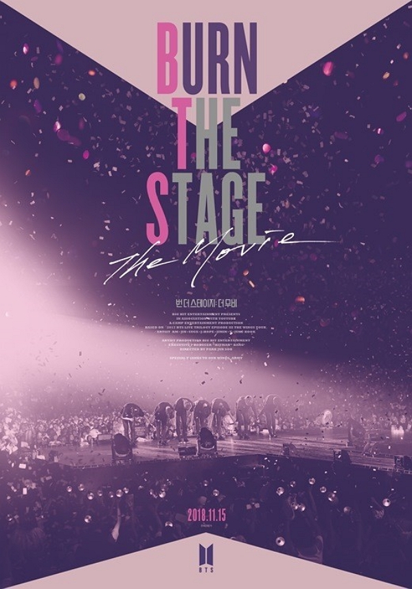 BTS first documentary film, Burn the Stage: The Movie, will be released exclusively in more than 70 countries and domestic CGVs around the world, and will meet with audiences today (15th).The Stage: The Movie, which started booking at CGV theaters nationwide on the afternoon of the 7th, exceeded 150,000 pre-sales in Korea as of the 14th, the day before its release.The film promotion committee ranked second in the integrated network advance rate and second in the CGV movie chart, making the first screen debut of the BTS feel hot expectations.Overseas ticket sales are also showing strong sales. Over 800,000 overseas tickets were sold in 70 countries and regions around the world on the 13th.This is a figure that can confirm the hot interest of global fandom.This is the first film by BTS that captures the 2017 BTS Live Trilogy Episode 3 Wings Tour (2017 BTS LIVE TRILOGY EPISODE III THE WINGS TOUR) closest to the movie.You can meet on screen the passionate moments of the Wings tour, which is filled with 19 cities, 40 performances and 550,000 seats.It will be a special gift for BTS fans around the world, including the everyday appearances of the members during the Wings tour and the honest interviews of the members who finish the long journey.