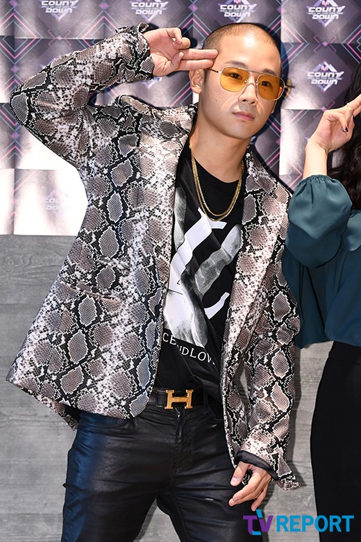 Shori of the group Mighty Mouse poses at the pre-rehearsal of Mnet M Countdowndown live broadcast at CJ ENM Center in Sangam-dong, Mapo-gu, Seoul on the afternoon of the 15th.M Countdowndown Down will feature Kwill, Hay Girls, JBJ95, TWICE, Promis Nine, ATIZ, MXM, HOTSHOT, The Man Black, Wikimki, Golden Child, April, Mighty Mouse, Stray Kids, Eyes One, Gugudan, Seo In Young, Monster X and BtoB ...