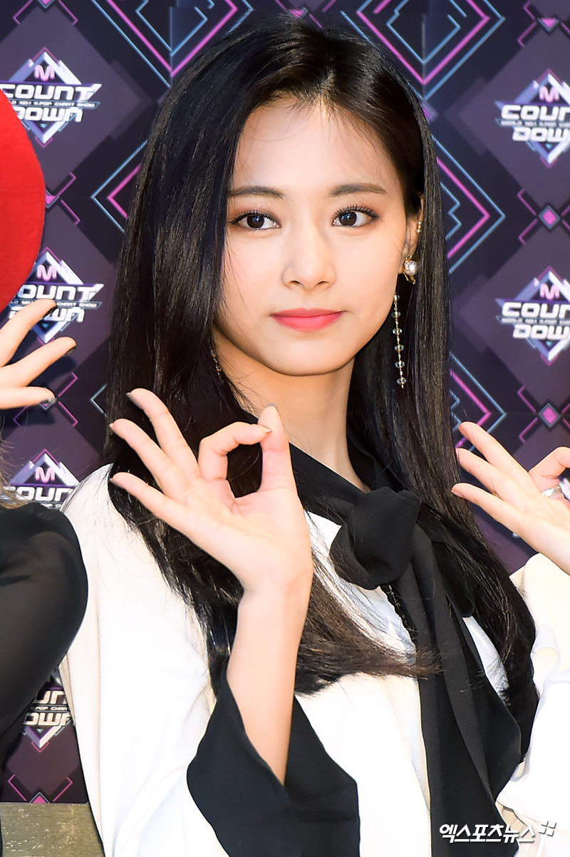 TWICE TZUYU, who attended Mnet M Countdown rearsal at CJ E & M Center in Sangam-dong, Seoul, is posing on the afternoon of the 15th.